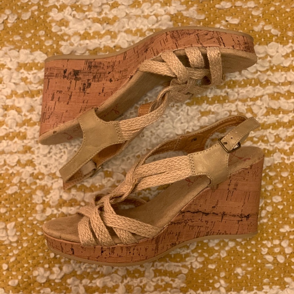 Cork Wedge Heels